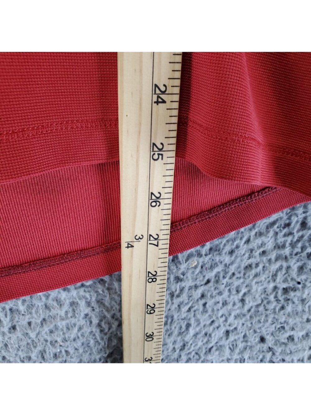 GAP Top Womens Large Red Athletic Fit Lightweight Nylon Long Sleeve Hoodie - Picture 6 of 9